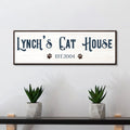 Cat House Sign by Tailored Canvases