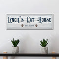 Cat House Sign by Tailored Canvases