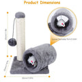 Cat Sisal Scratch Post Toy with Tunnel by DailySale