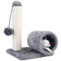 Cat Sisal Scratch Post Toy with Tunnel by DailySale