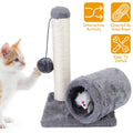 Cat Sisal Scratch Post Toy with Tunnel by DailySale