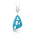 Cats Pendant by Belle Étoile Jewelry