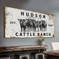 Cattle Ranch Rustic Sign by Tailored Canvases