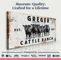 Cattle Ranch Rustic Sign by Tailored Canvases