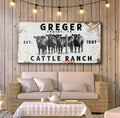 Cattle Ranch Rustic Sign by Tailored Canvases