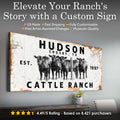 Cattle Ranch Rustic Sign by Tailored Canvases