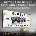 Cattle Ranch Rustic Sign by Tailored Canvases