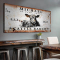 Cattle Ranch Sign by Tailored Canvases