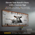 Cattle Ranch Sign by Tailored Canvases