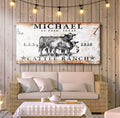 Cattle Ranch Sign II by Tailored Canvases