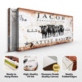 Cattle Ranch Sign IV (Free Shipping) by Tailored Canvases