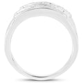 0.70 Carat Genuine White Sapphire .925 Sterling Silver Ring by Bids.com