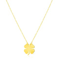 14K Yellow Gold Four Leaf Clover Necklace by Bids.com