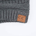 C.C. Women's Knit Beanie Hat - Color: Charcoal by DailySale