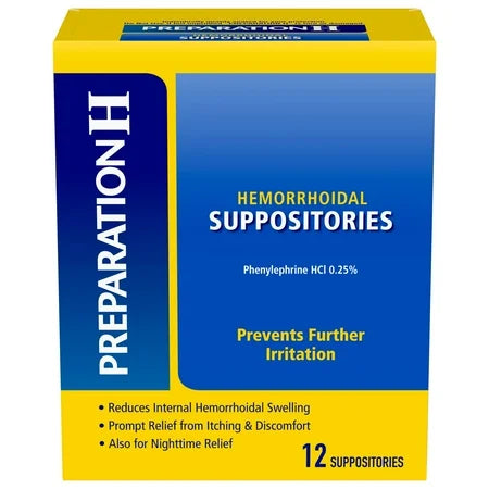 Preparation H Hemorrhoid Suppositories - 12 Count by Pasteur Pharmacy