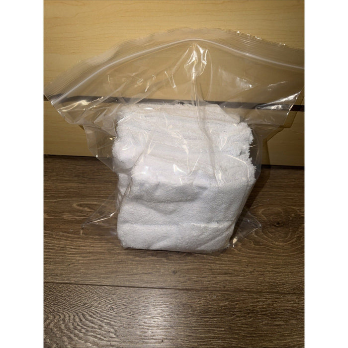 Microfiber Cleaning Towels 12 Pack 14x14 White Reusable Streak Free Cloths Lot by Price Is Right Miami