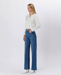 Elle Tummy Control 90's High Rise Wide Leg Jean by Boutique 23