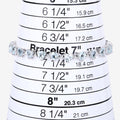 Heart Blue Aquamarine & Diamond Prong Silver Box Clasp Tennis Bracelet by Fine Color Jewels