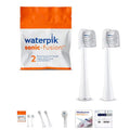 Waterpik Genuine Full Size Replacement Brush Heads with Covers for Sonic-Fusion by Price Is Right Miami
