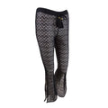 Miken Black Caviar Kick-Slit Cover-Up Pants, Us X-Small by Vanessa Jane