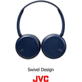 IN STOCK! JVC HAS35BTA On-Ear Wireless Bluetooth® Headphones with Microphone (Blue) by Silarius