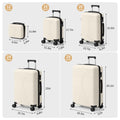 5-Piece Lightweight Luggage Set with Lock – 12/16/20/24/28 Inch by DailySale