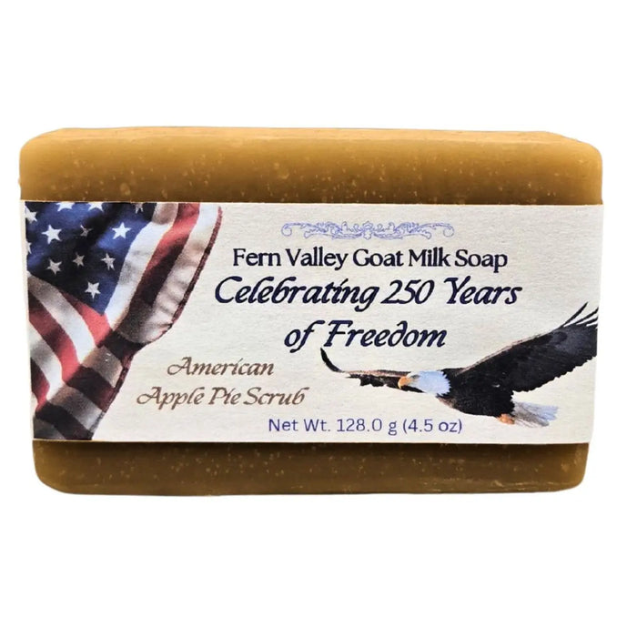 Celebrate USA 250 | American Apple Pie Scrub Bar by Fern Valley Soap