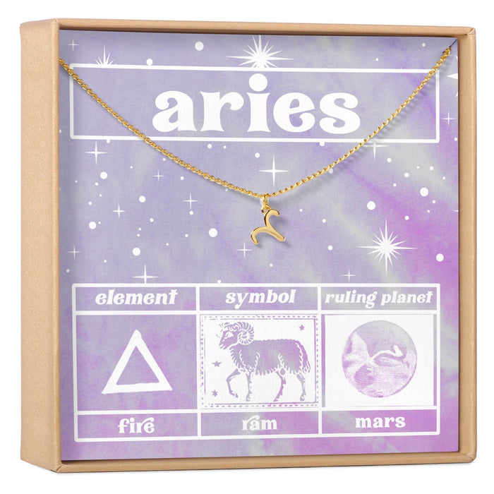 Celestial Aries Zodiac Necklace by Dear Ava