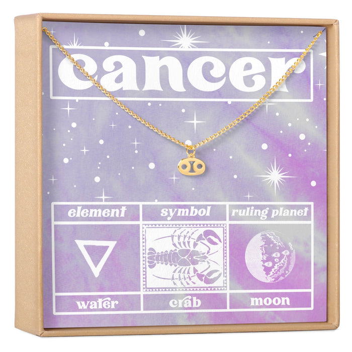 Celestial Cancer Zodiac Necklace by Dear Ava