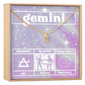 Celestial Gemini Zodiac Necklace by Dear Ava