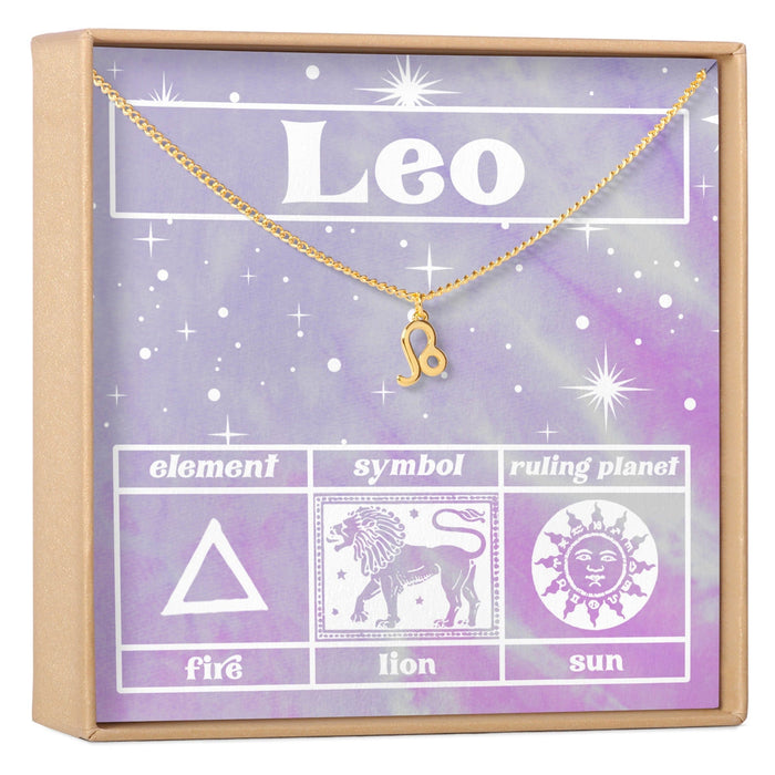Celestial Leo Zodiac Necklace by Dear Ava