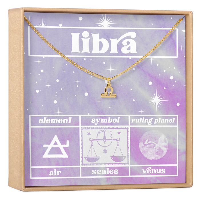 Celestial Libra Zodiac Necklace by Dear Ava