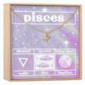 Celestial Pisces Zodiac Necklace by Dear Ava