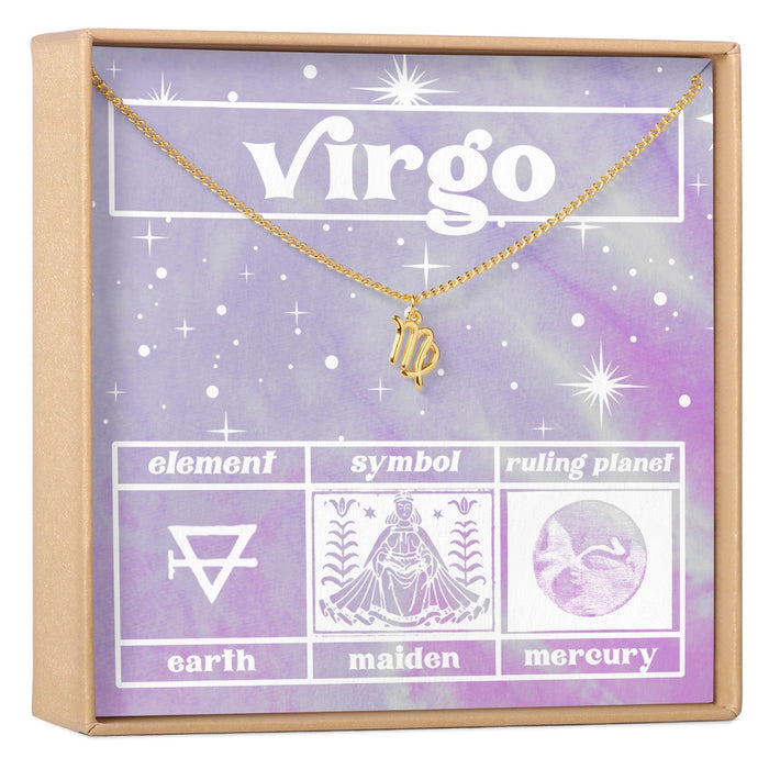 Celestial Virgo Zodiac Necklace by Dear Ava