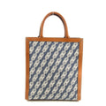 Celine Blue Triomphe Canvas Vertical Cabas 2Way Shoulder Bag #3384 by Bolt Boutique