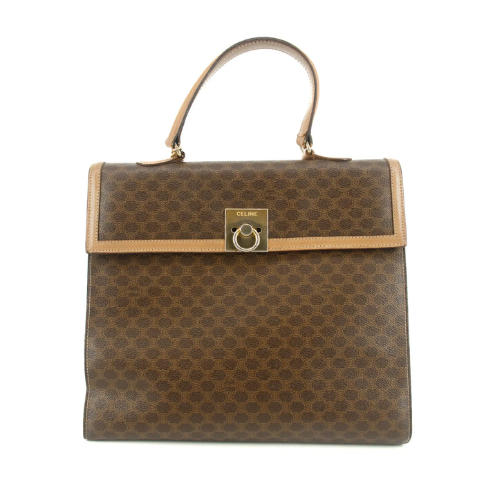 Celine Brown Macadam PVC x Leather Tote Bag #9395 by Bolt Boutique