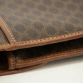 Celine Brown Macadam PVC x Leather Trim Shoulder Bag #3541 by Bolt Boutique