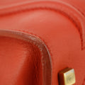 Celine Leather Red Luggage Micro Tote #5235 by Bolt Boutique