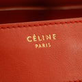 Celine Leather Red Luggage Micro Tote #5235 by Bolt Boutique