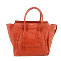 Celine Leather Red Luggage Micro Tote #5235 by Bolt Boutique