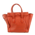 Celine Leather Red Luggage Micro Tote #5235 by Bolt Boutique