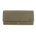 Celine Long Flap Calfskin Leather Grey Wallet #5874 by Bolt Boutique
