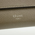 Celine Long Flap Calfskin Leather Grey Wallet #5874 by Bolt Boutique