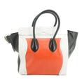 Celine Luggage Mini Shopper Leather Handbag Multicolor #3310 by Bolt Boutique