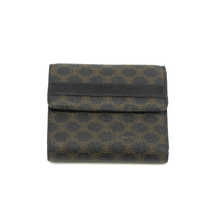 Celine Macadam Black PVC Compact Wallet #3704 by Bolt Boutique