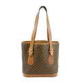 Celine Macadam Brown PVC x Leather Bucket Shoulder Bag #3566 by Bolt Boutique