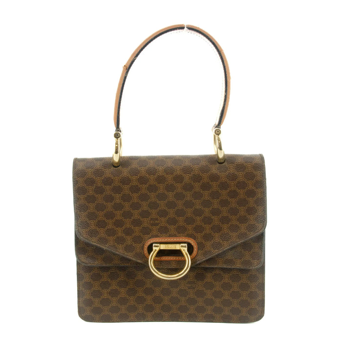Celine Macadam Brown PVC x Leather One Handle Tote Bag #9448 by Bolt Boutique