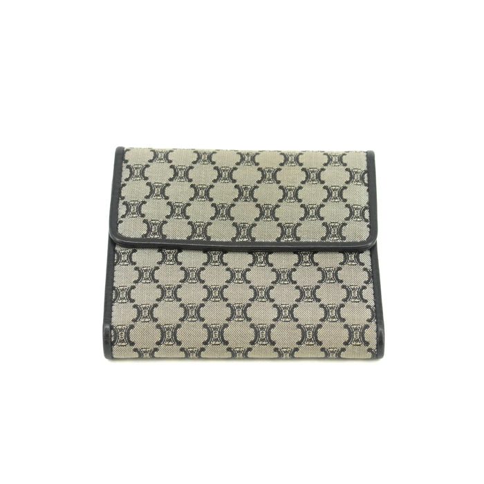 Celine Macadam Grey Canvas Compact Wallet #3705 by Bolt Boutique