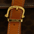 Celine Macadam Triomphe Brown Leather Boston Bag #5367 by Bolt Boutique