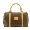 Celine Macadam Triomphe Brown Leather Boston Bag #5382